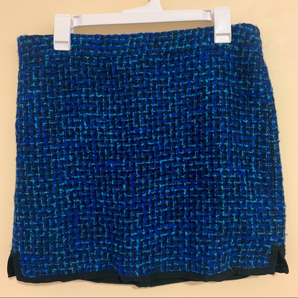 J. Crew Tweed Textured Mini Skirt